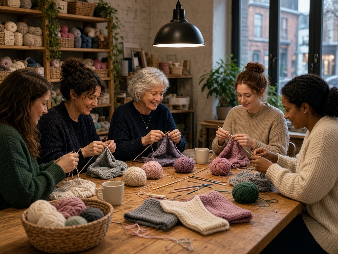 Project nights at Knitting Maplegrove
