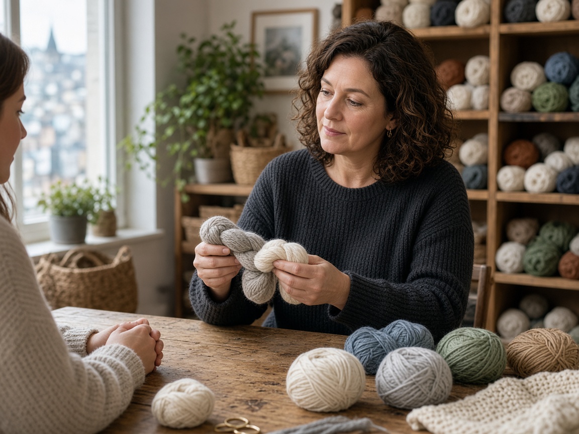 Yarn consult at Knitting Maplegrove